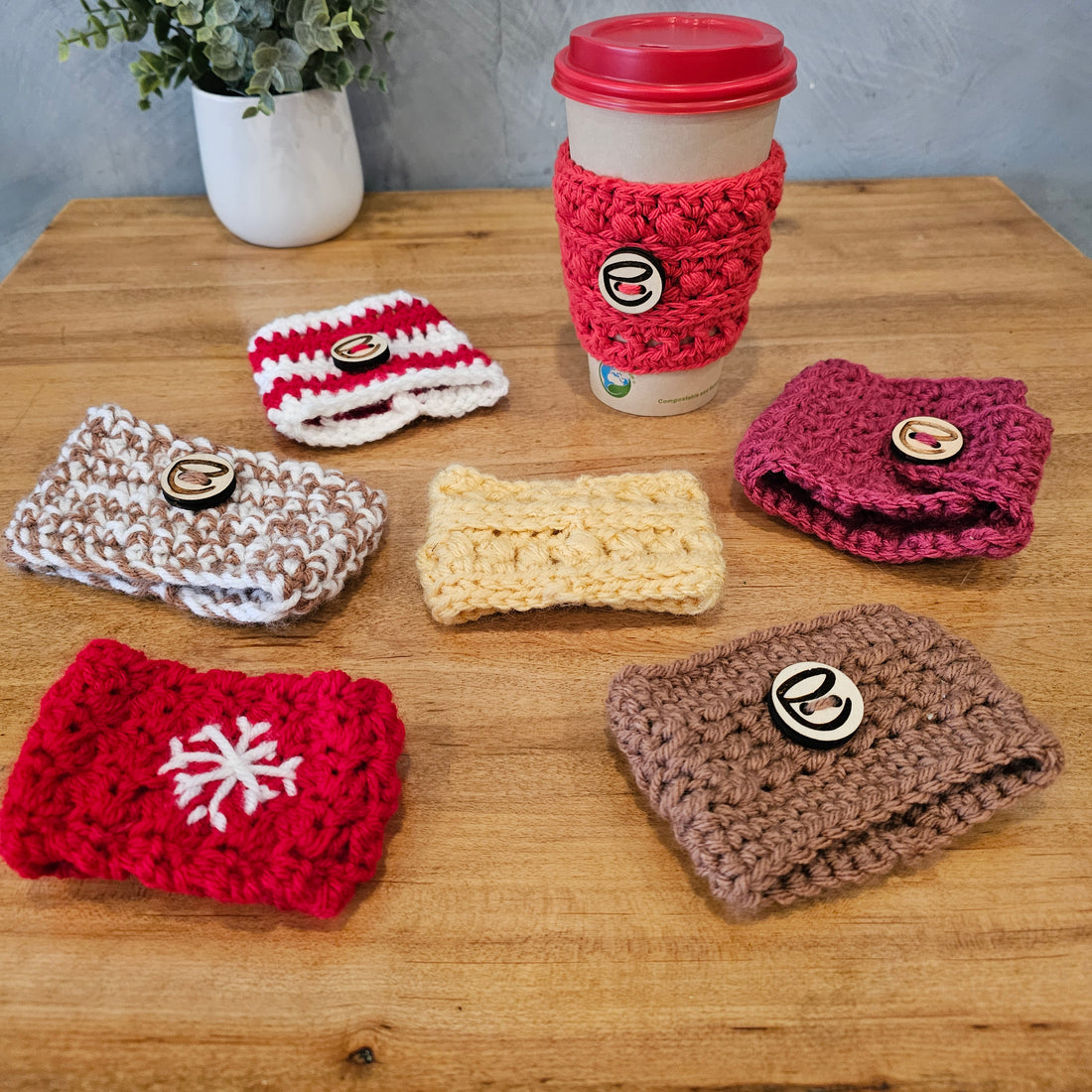 Crochet Reusable Coffee Sleeve