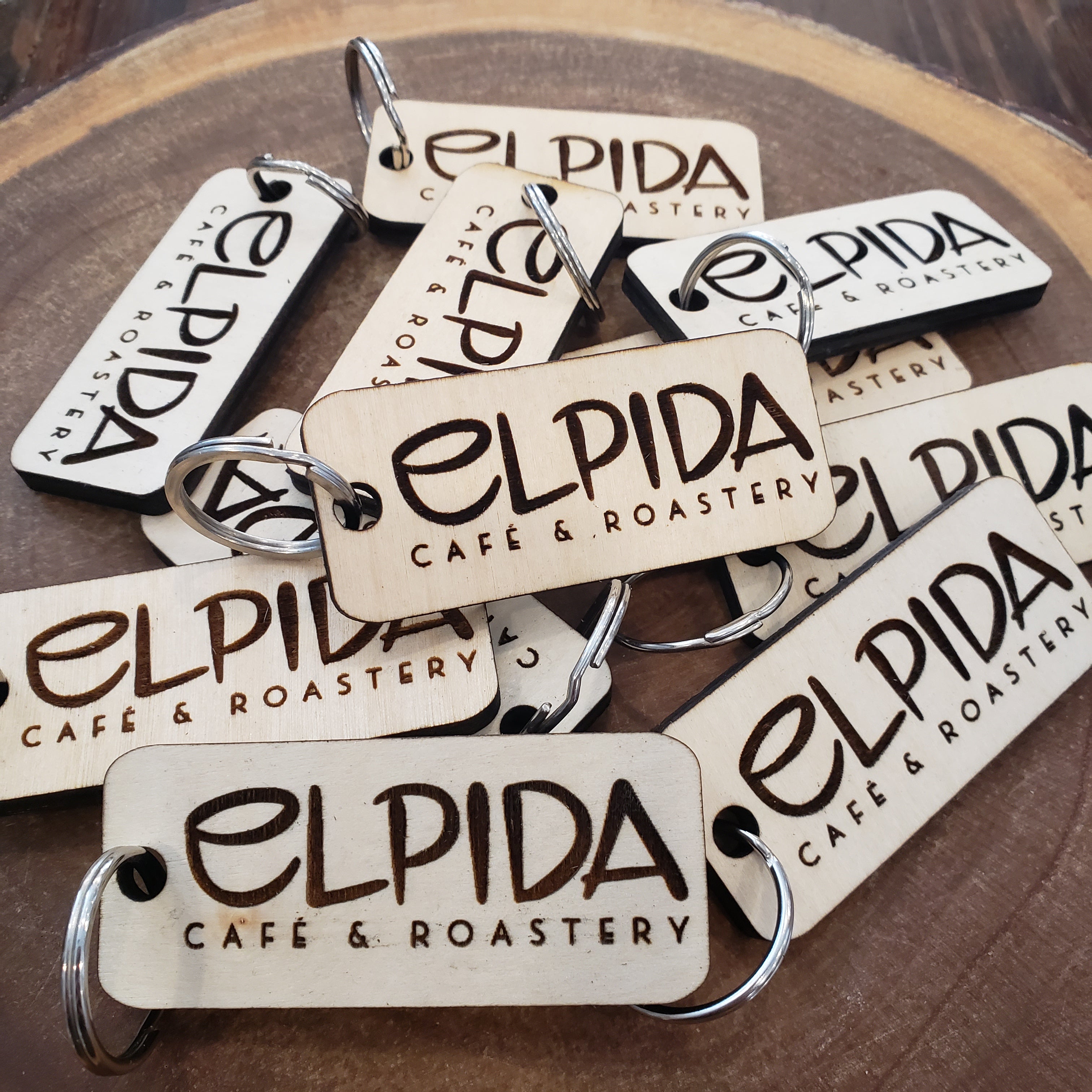Elpida Wood Keychains