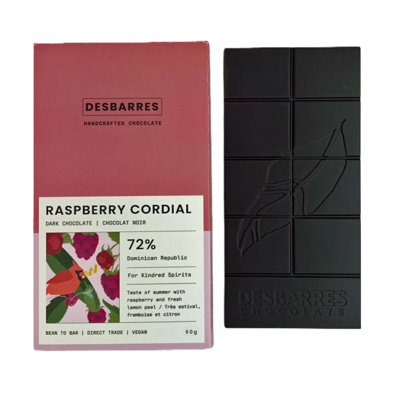 Raspberry Cordial (Small Batch Craft Chocolate Bar)