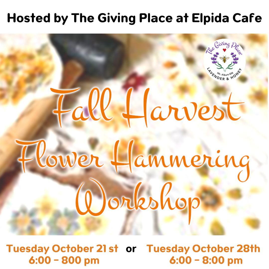 Fall Flower Hammering Workshop (Tuesday October 21st)