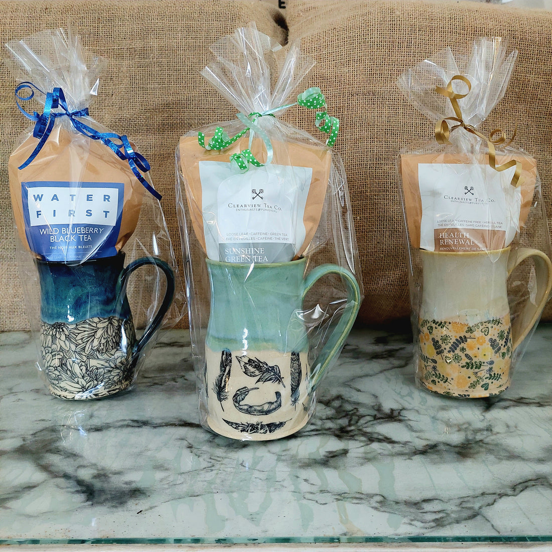 Tea Pottery Mug Set