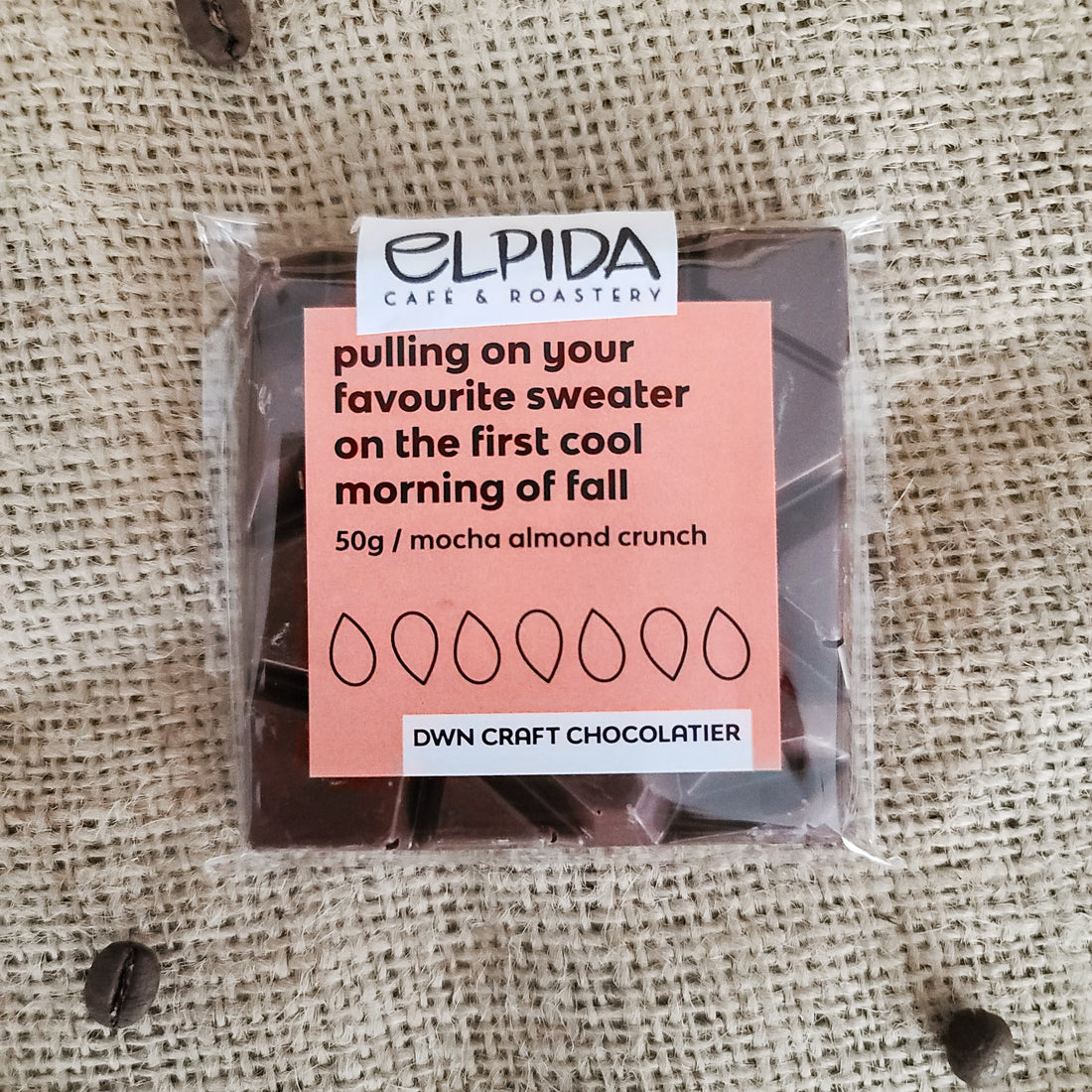 Mocha Almond Crunch Chocolate Bar